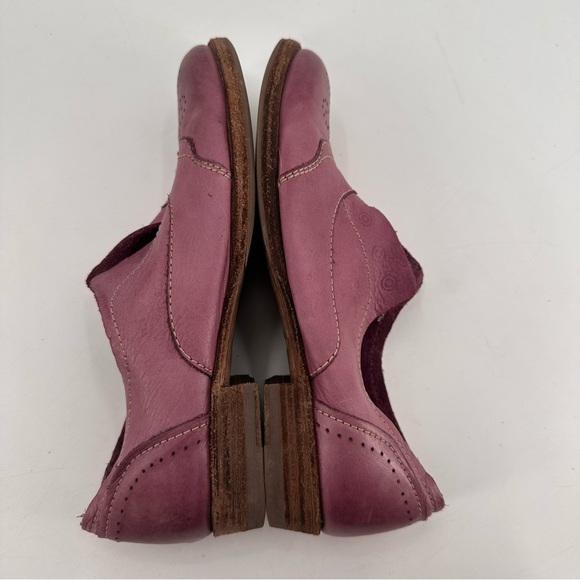 Blackstone Leather Slip On Oxford Shoes Purple Size 38 - Picture 5 of 6